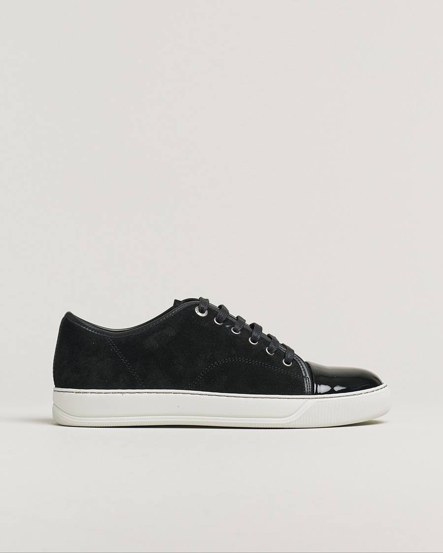Hombres | Lanvin DBB1 Patent Cap Toe Sneaker Black | Pre-owned | Lanvin DBB1 Patent Cap Toe Sneaker Black