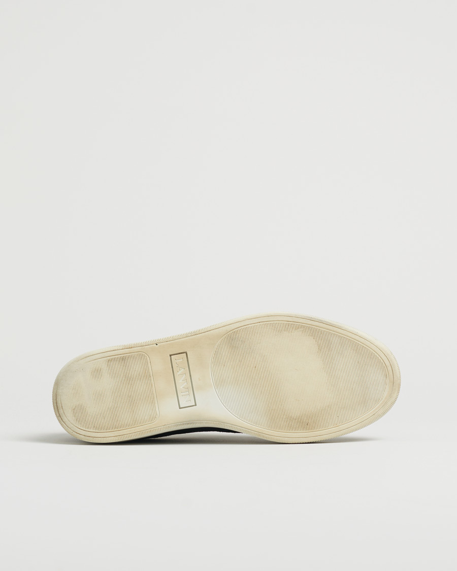 Hombres | Lanvin DBB1 Patent Cap Toe Sneaker Black | Pre-owned | Lanvin DBB1 Patent Cap Toe Sneaker Black