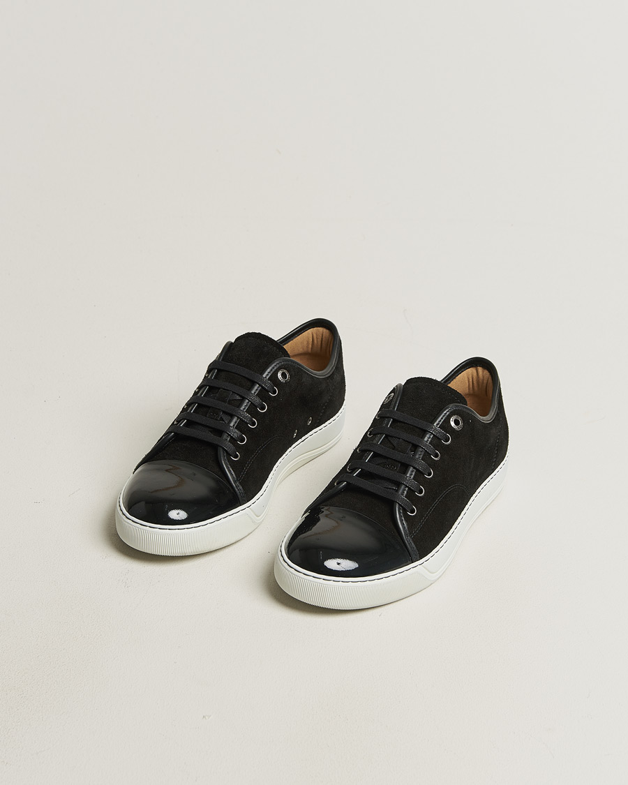 Hombres | Pre-owned Zapatos | Pre-owned | Lanvin DBB1 Patent Cap Toe Sneaker Black UK7 - EU41