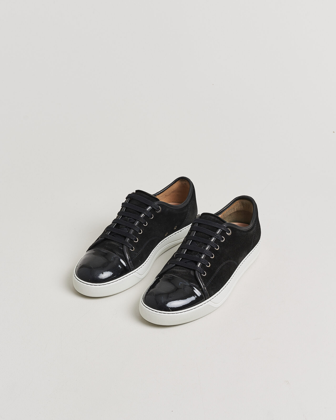 Hombres | Pre-owned Zapatos | Pre-owned | LanvinDBB1 Patent Cap Toe SneakerBlackUK9 - EU43