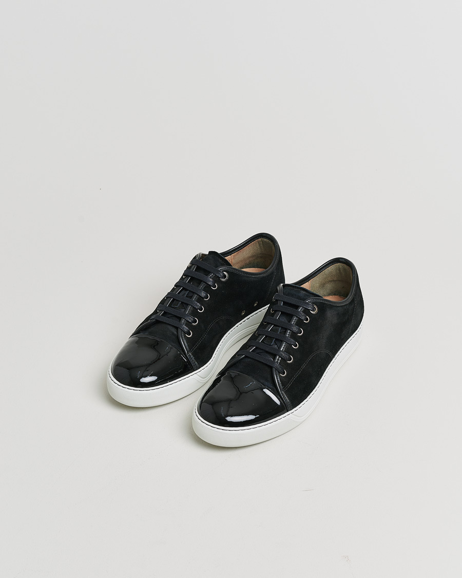 Hombres | Pre-owned Zapatos | Pre-owned | Lanvin DBB1 Patent Cap Toe Sneaker Black UK10 - EU44