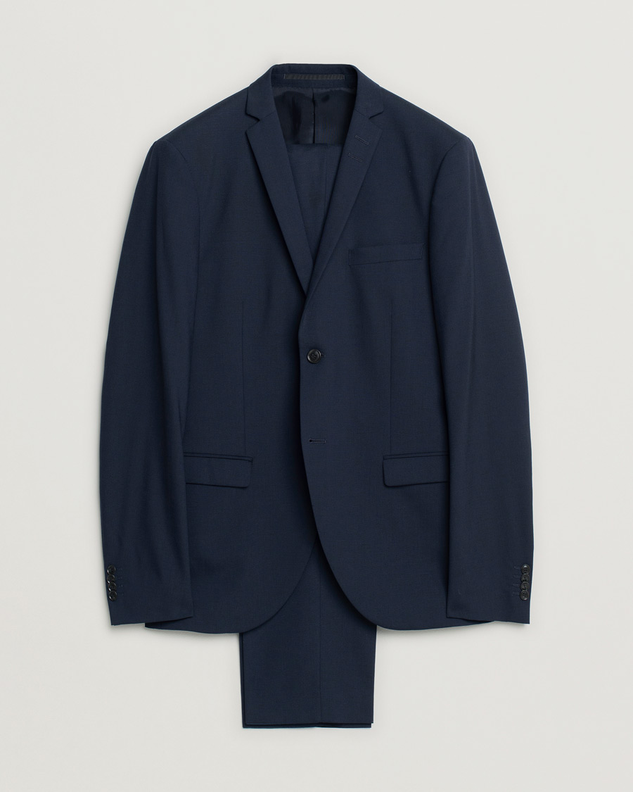 Hombres | Blazers | Pre-owned | Tiger of Sweden Wool Suit Navy 50