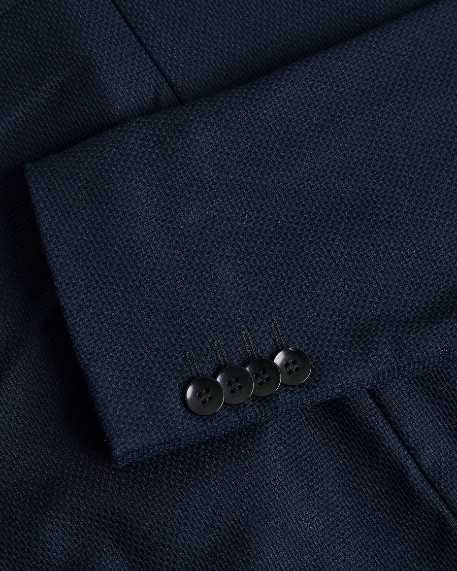 Hombres | Tiger of Sweden Lamonte Cotton Blazer Navy 46 | Pre-owned | Tiger of Sweden Lamonte Cotton Blazer Navy 46