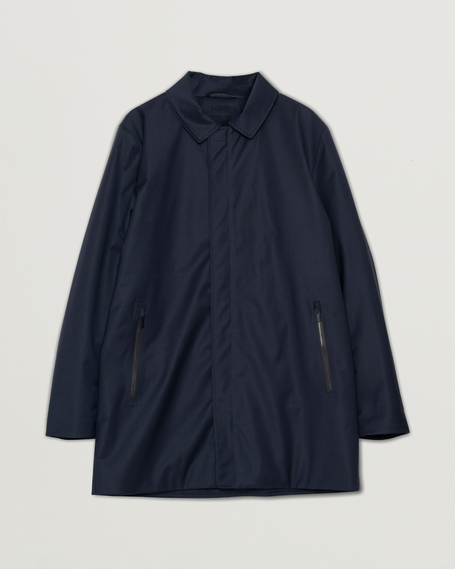 Hombres | Abrigos y chaquetas | Pre-owned | UBR Regulator Coat Savile Dark Navy Wool