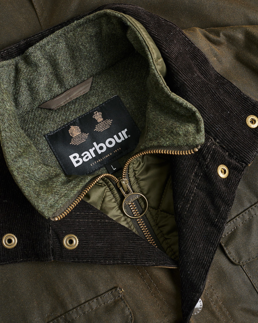 Hombres | Abrigos y chaquetas | Pre-owned | Barbour Lifestyle Ogston Waxed Jacket Olive