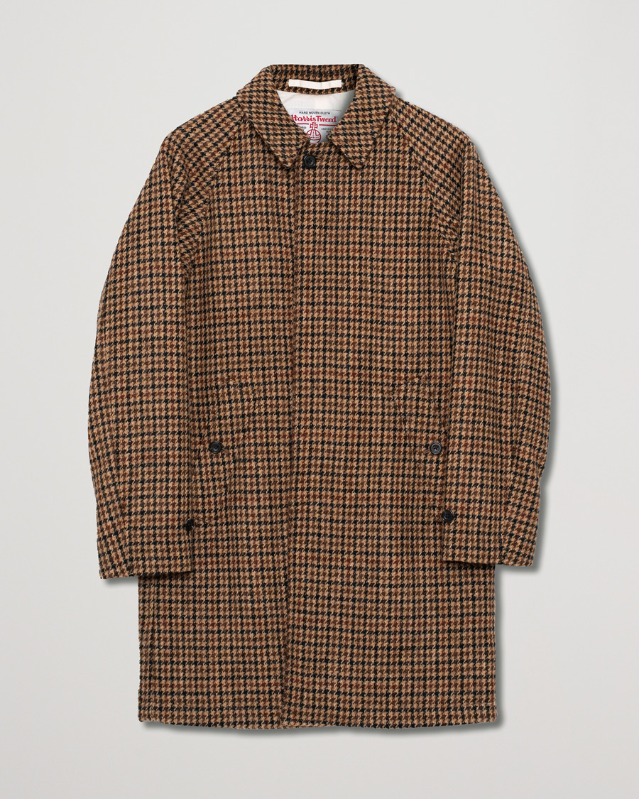 Hombres | Abrigos y chaquetas | Pre-owned | BEAMS PLUS Harris Tweed Balmacaan Coat Gun Club Check