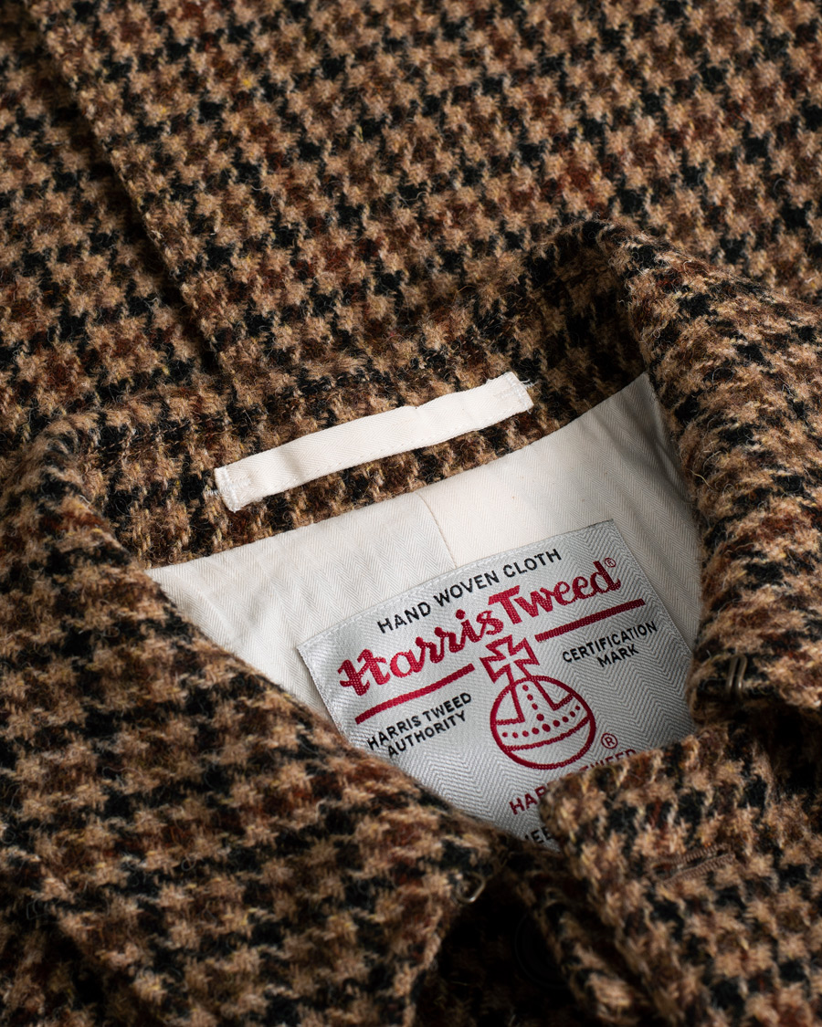 Hombres | Abrigos y chaquetas | Pre-owned | BEAMS PLUS Harris Tweed Balmacaan Coat Gun Club Check