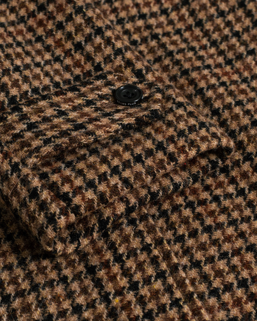 Hombres | Abrigos y chaquetas | Pre-owned | BEAMS PLUS Harris Tweed Balmacaan Coat Gun Club Check