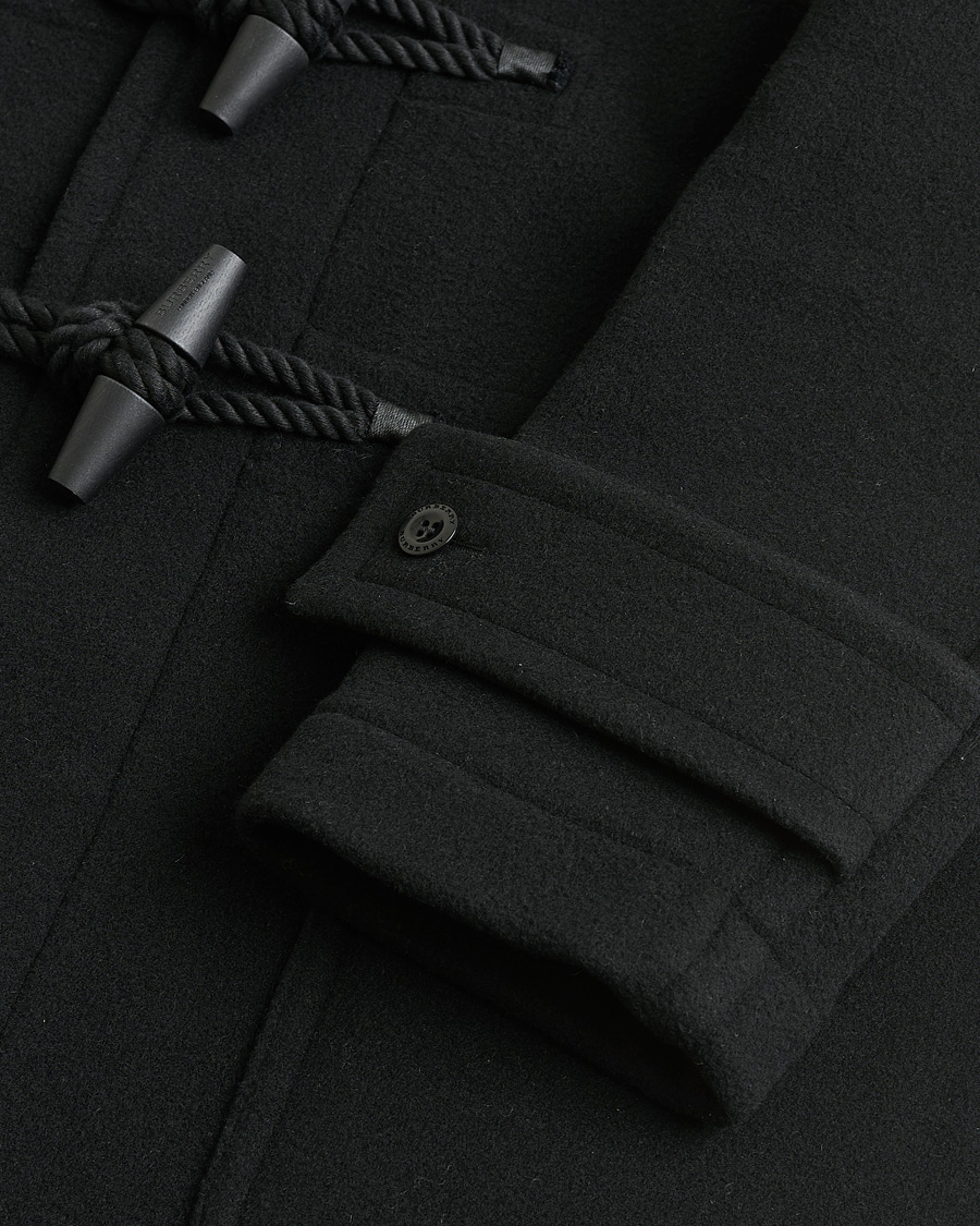 Hombres | Pre-owned Chaquetas | Pre-owned | Burberry Wool Duffle Coat Black 50