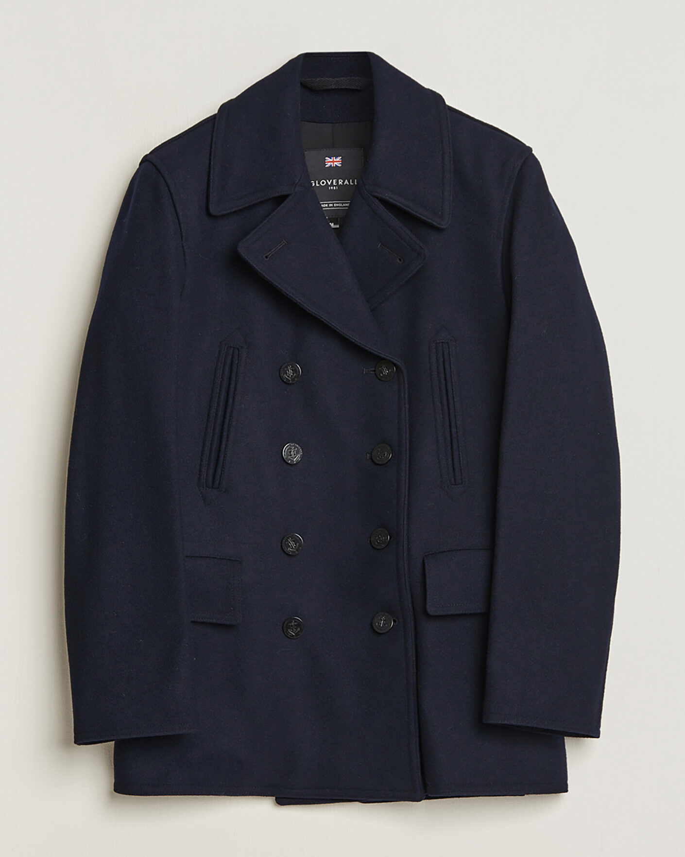 Hombres | Pre-owned Chaquetas | Pre-owned | Gloverall Churchill Reefer Peacoat Navy M