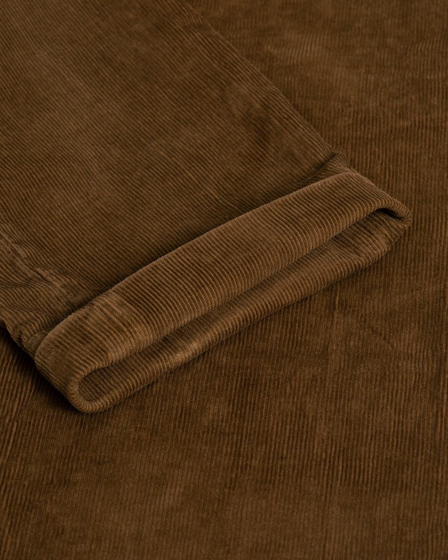 Hombres | Pantalones | Pre-owned | Briglia 1949 Slim Fit Corduroy Trousers Light Brown 48