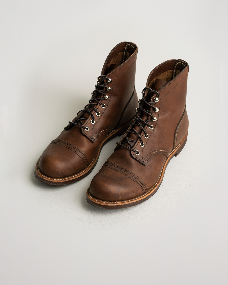 Hombres | Red Wing Shoes Iron Ranger Boot Amber Harness | Pre-owned | Red Wing Shoes Iron Ranger Boot Amber Harness