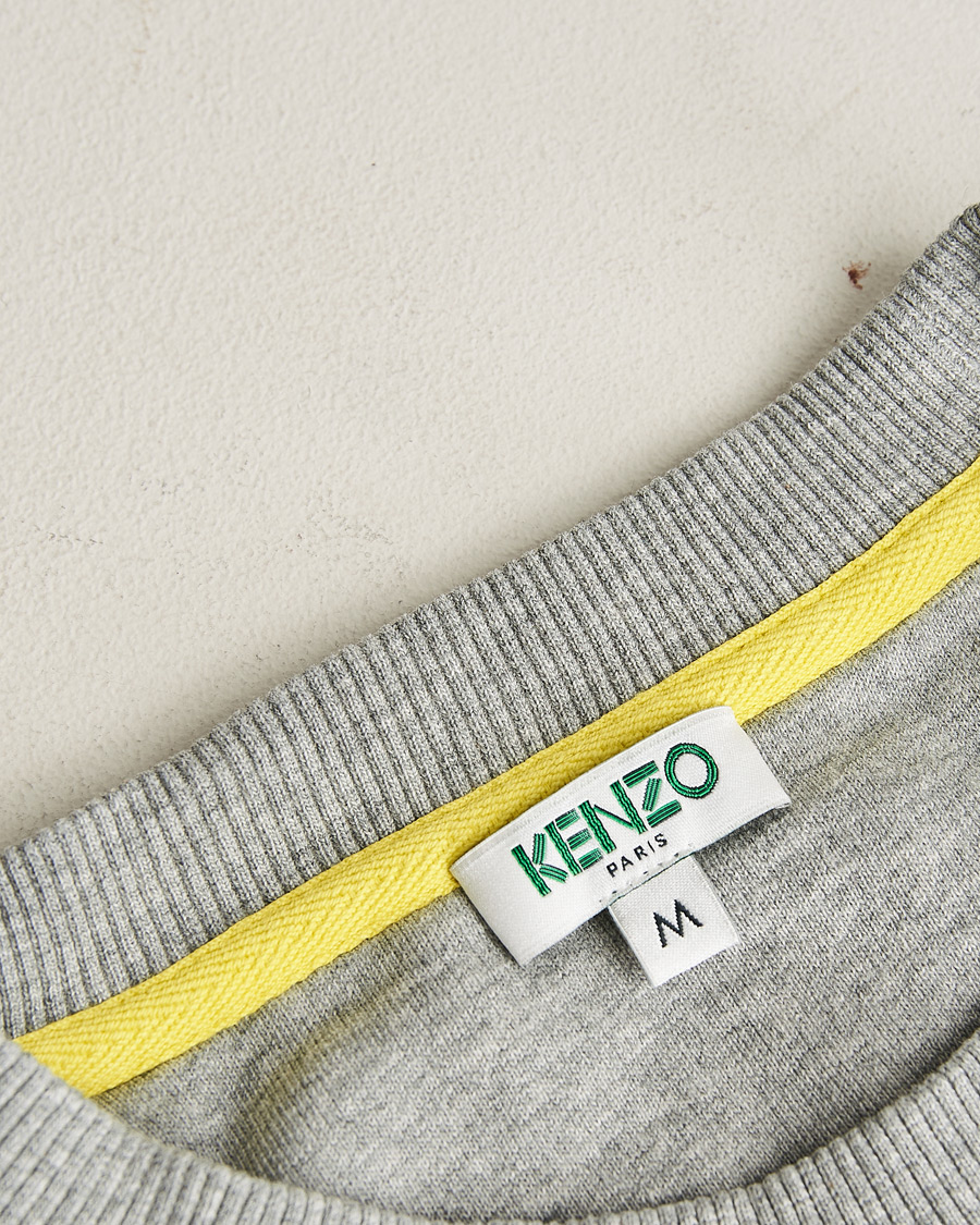 Hombres | Jerséis y prendas de punto | Pre-owned | KENZO Tiger Crew Neck Sweatshirt Grey M