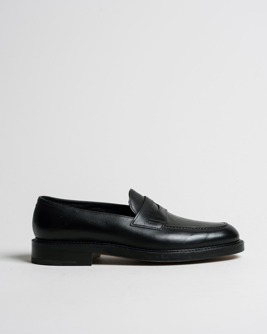 Hombres | John Lobb Lopez New Standard Penny Loafer Black Calf UK8,5 - EU42,5 | Pre-owned | John Lobb Lopez New Standard Penny Loafer Black Calf UK8,5 - EU42,5