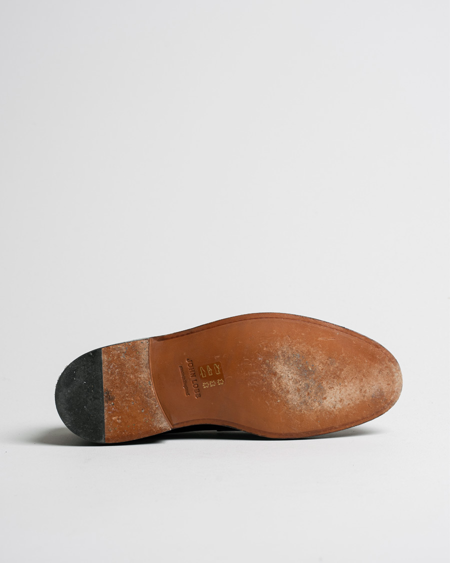 Hombres | John Lobb Lopez New Standard Penny Loafer Black Calf UK8,5 - EU42,5 | Pre-owned | John Lobb Lopez New Standard Penny Loafer Black Calf UK8,5 - EU42,5