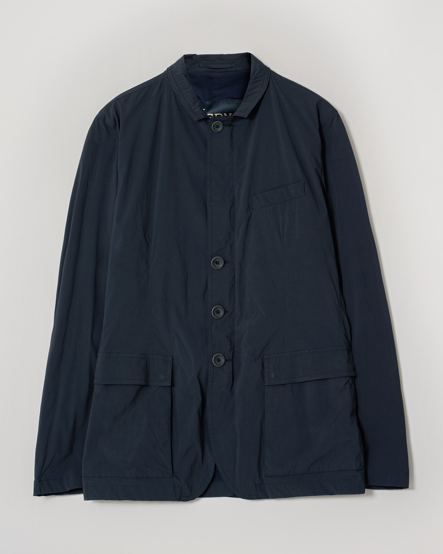 Hombres | Abrigos y chaquetas | Pre-owned | Herno Bi-Stretch City Jacket Navy 52
