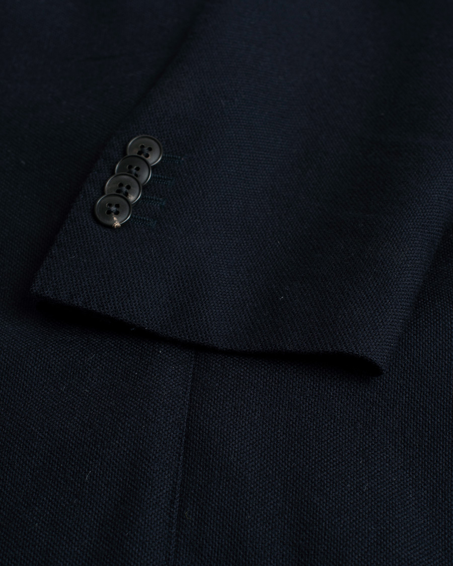 Hombres | Blazers | Pre-owned | Boglioli K Jacket Wool Hopsack Blazer Navy