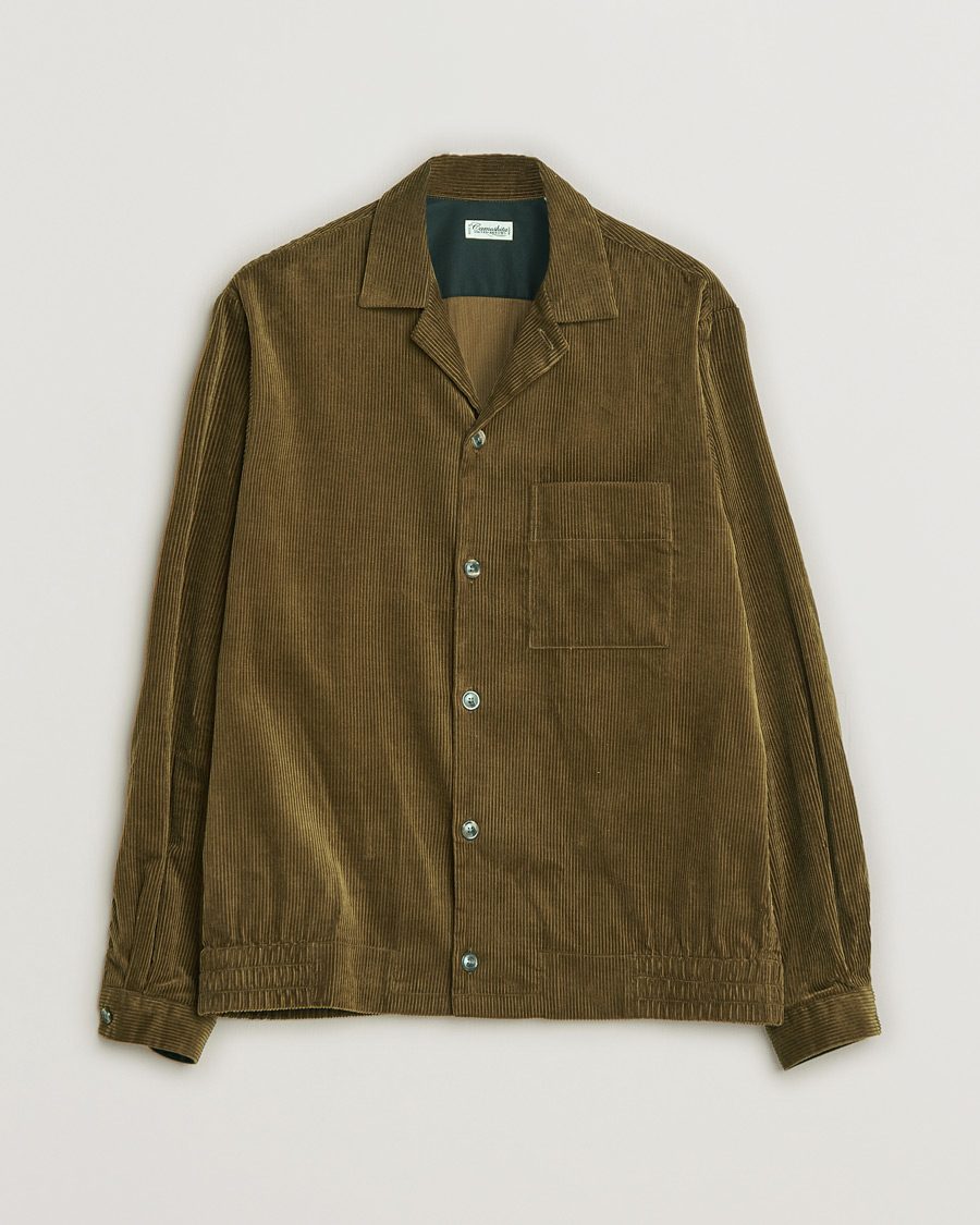 Hombres | Camisas | Pre-owned | Camoshita Unlined Manchester Shirt Blouson Green M