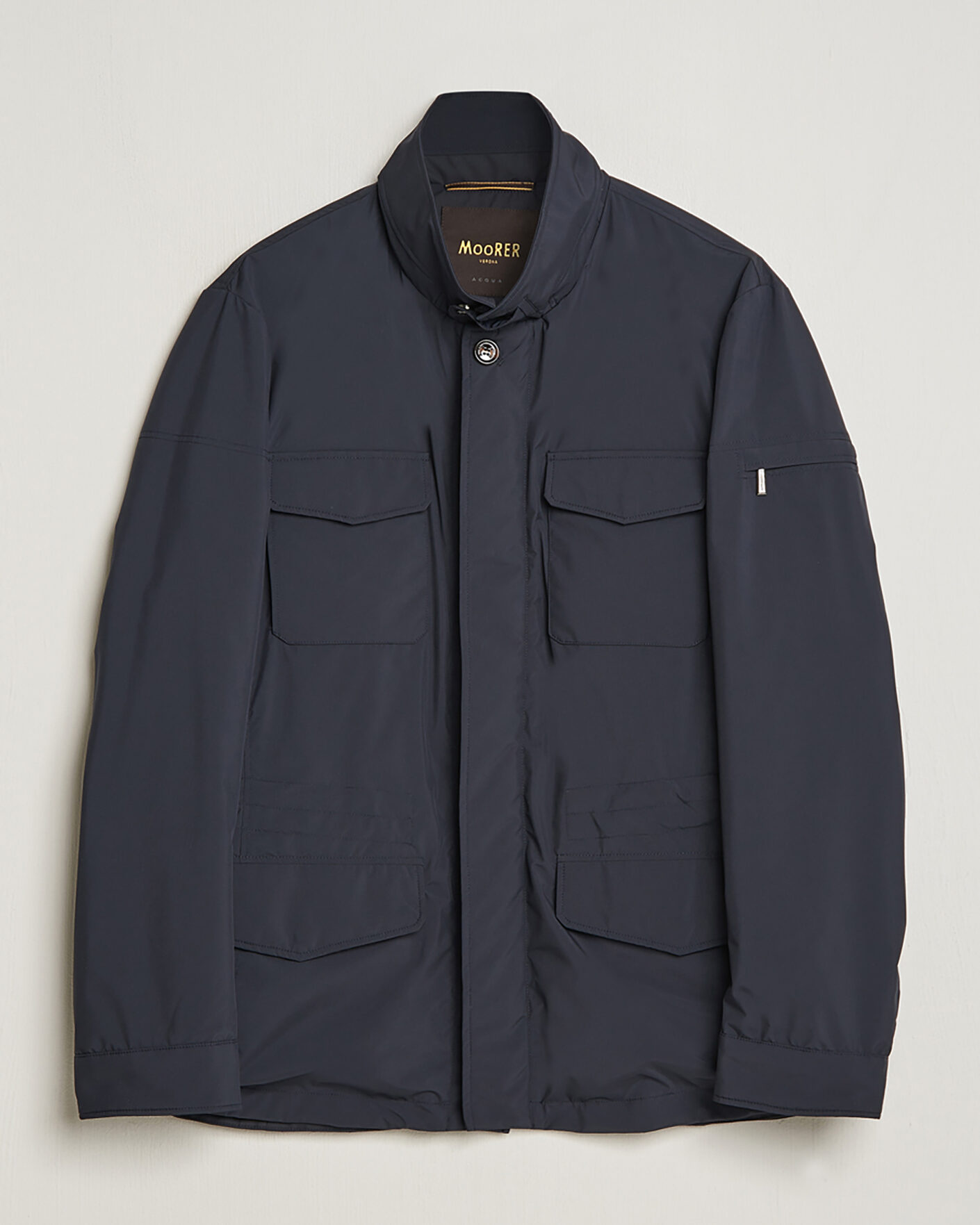 Hombres | Pre-owned Chaquetas | Pre-owned | MooRER Waterproof Nylon Field Jacket Navy 50