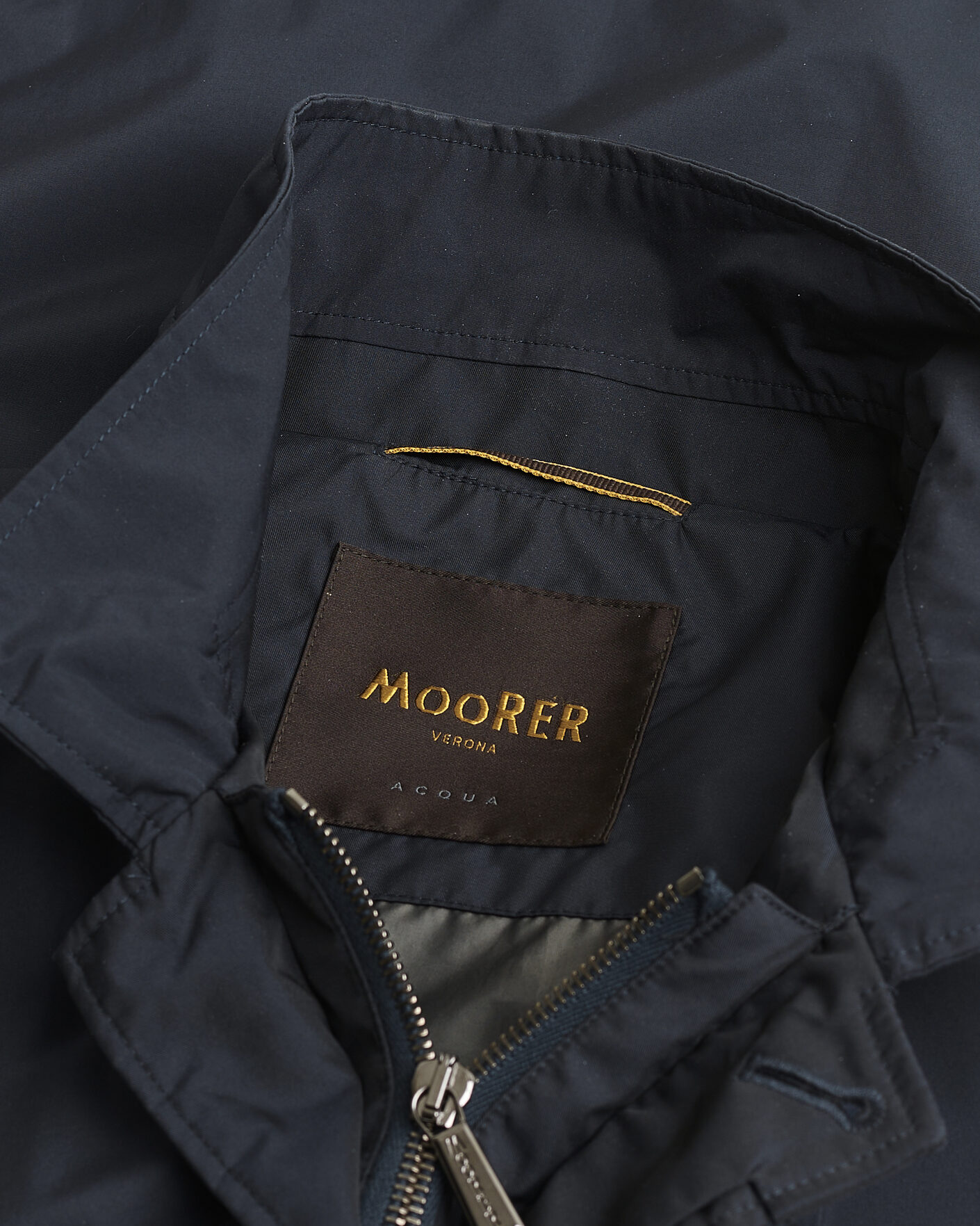 Hombres | Pre-owned Chaquetas | Pre-owned | MooRER Waterproof Nylon Field Jacket Navy 50