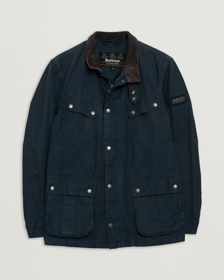 Hombres | Abrigos y chaquetas | Pre-owned | Barbour International Summer Wash Duke Casual Jacket Navy