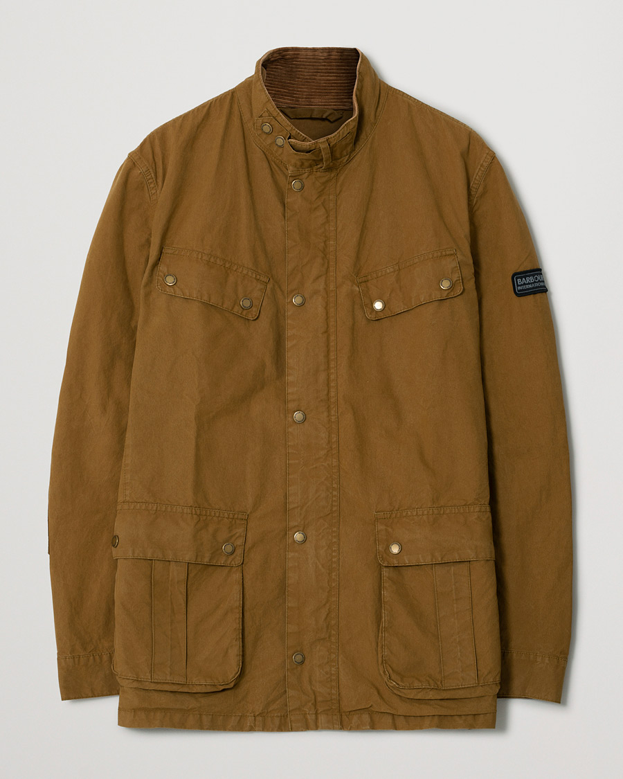 Hombres | Abrigos y chaquetas | Pre-owned | Barbour International Summer Wash Duke Casual Jacket Khaki Sand L