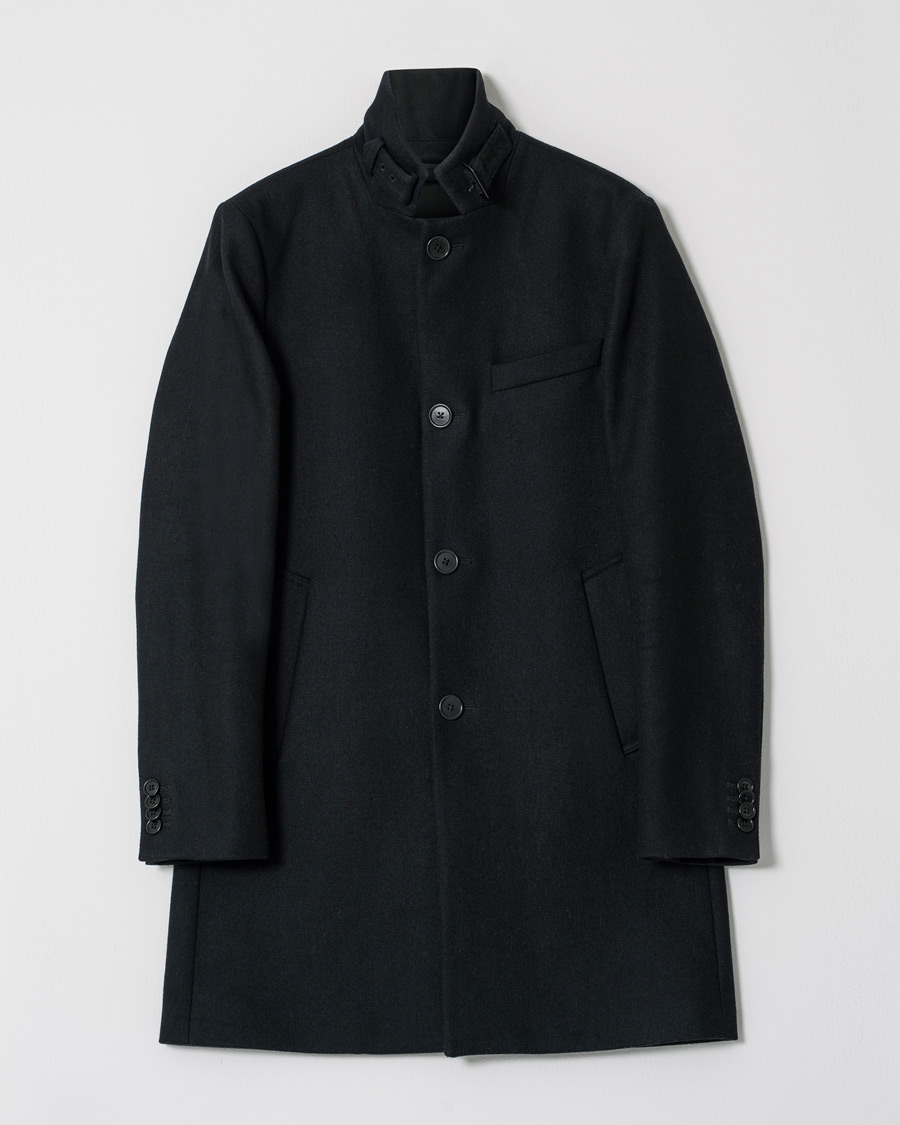 Hombres | Abrigos y chaquetas | Pre-owned | J.Lindeberg Holger Compact Melton Coat Black 48