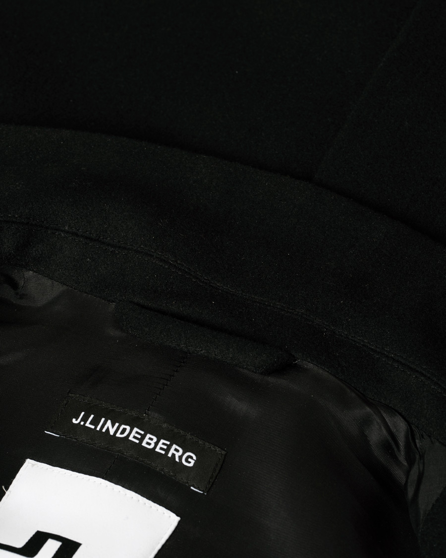Hombres | Abrigos y chaquetas | Pre-owned | J.Lindeberg Holger Compact Melton Coat Black 48