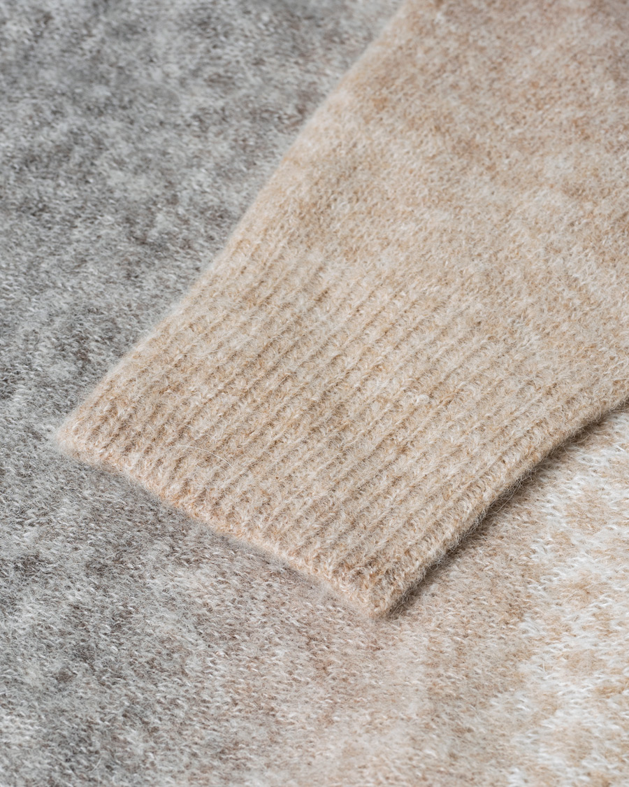 Hombres | Jerséis y prendas de punto | Pre-owned | Altea Norwegian Jacquard Alpaca Sweater Beige