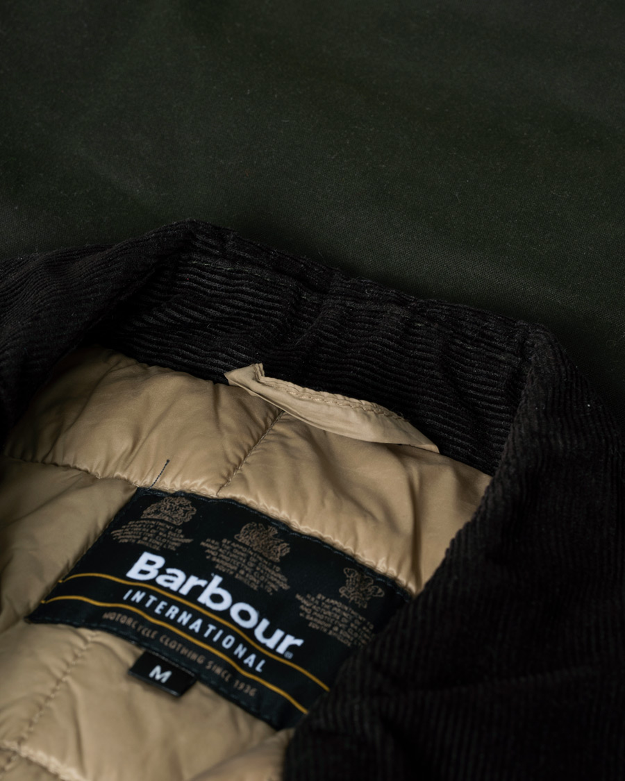 Hombres | Abrigos y chaquetas | Pre-owned | Barbour International Steve McQueen Workers Wax Jacket Sage