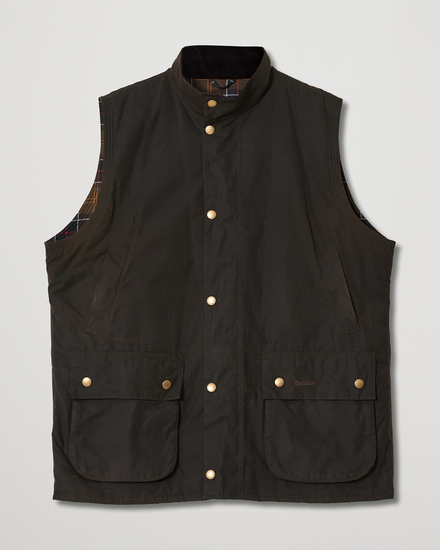 Hombres | Abrigos y chaquetas | Pre-owned | Barbour Lifestyle New Westmorland Waxed Vest Olive