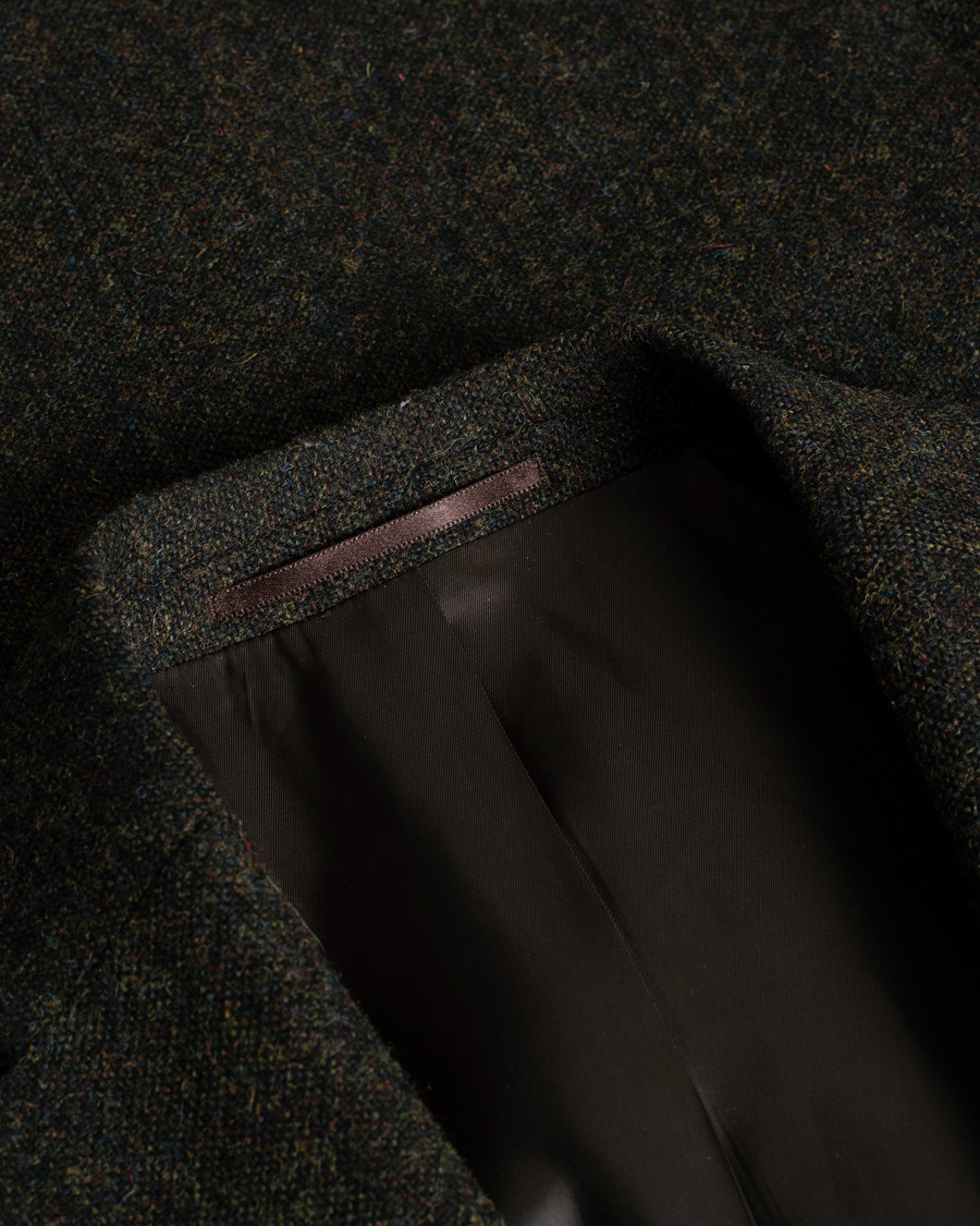 Hombres | Blazers | Pre-owned | Walker Slater Edward Wool Donegal Blazer Dark Brown