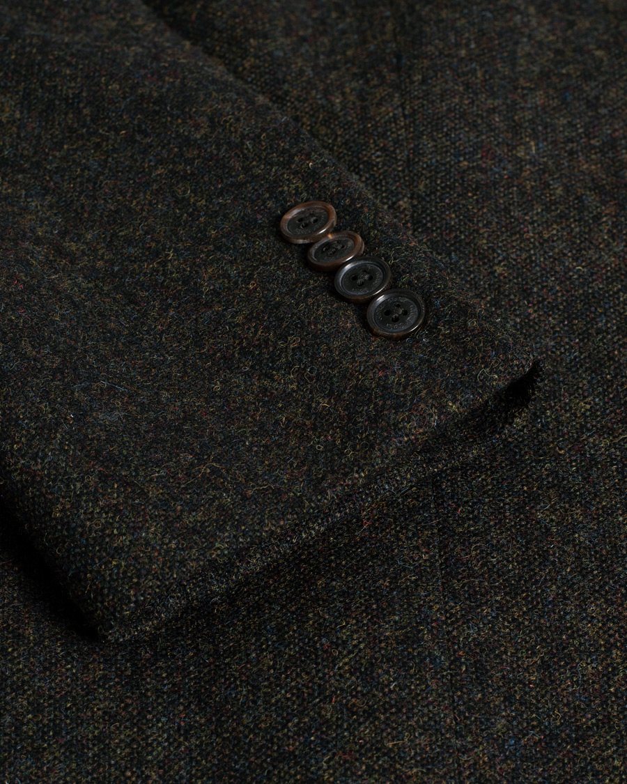 Hombres | Blazers | Pre-owned | Walker Slater Edward Wool Donegal Blazer Dark Brown