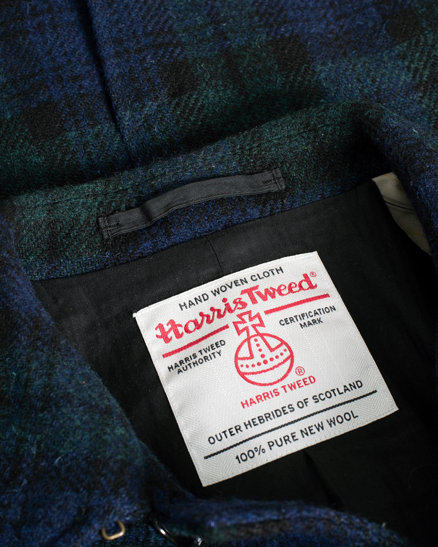 Hombres | Abrigos y chaquetas | Pre-owned | BEAMS PLUS Balmacaan Harris Tweed Coat Blackwatch