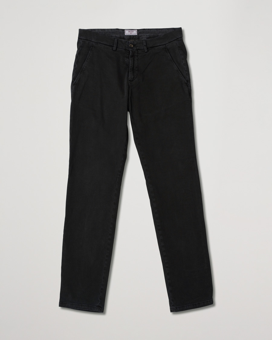 Hombres | Pantalones | Pre-owned | Briglia 1949 Slim Fit Cotton Stretch Chino Black
