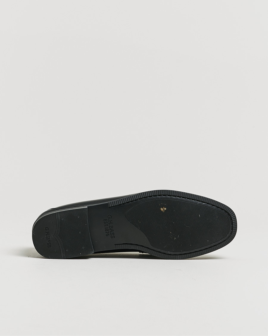 Hombres | G.H. Bass Easy Weejuns Larson Penny Loafers Black Leather 43 | Pre-owned | G.H. Bass Easy Weejuns Larson Penny Loafers Black Leather 43