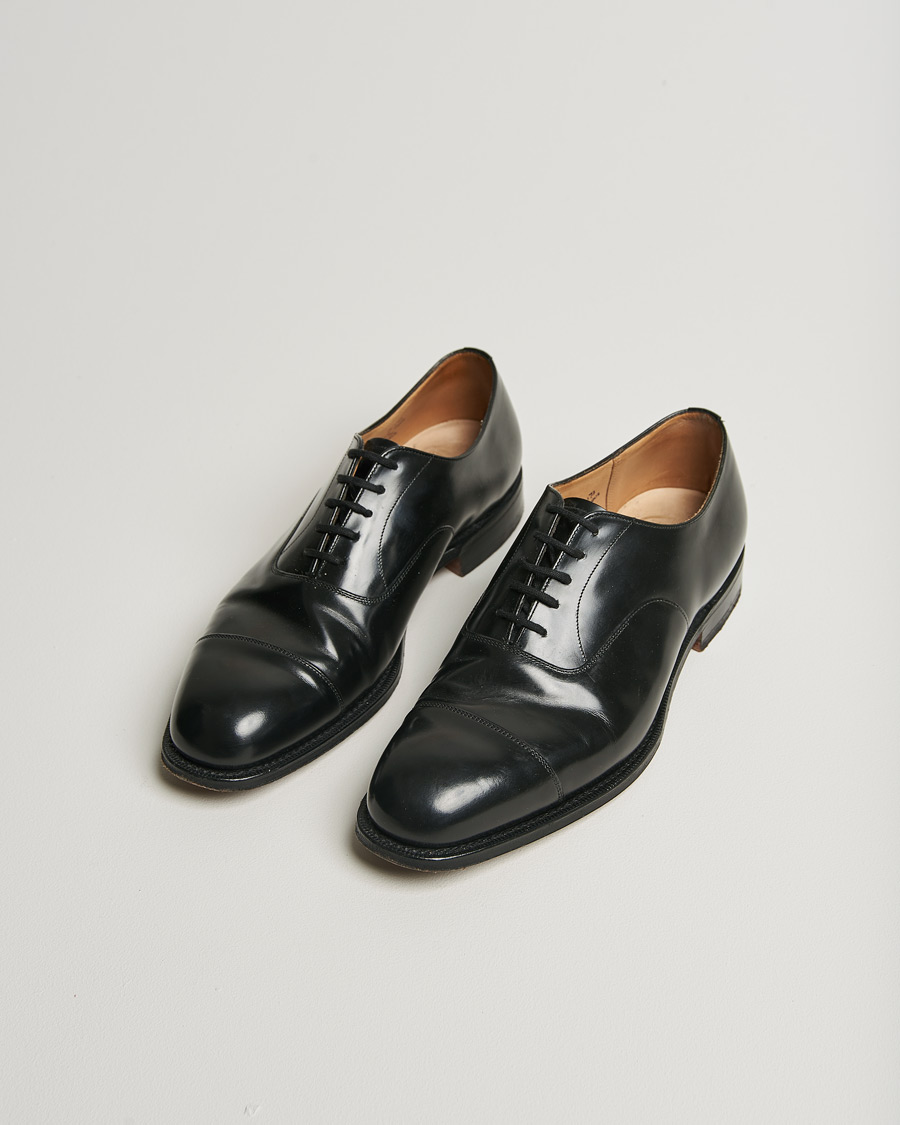 Hombres | Church's Consul Calf Leather Oxford Black | Pre-owned | Church's Consul Calf Leather Oxford Black