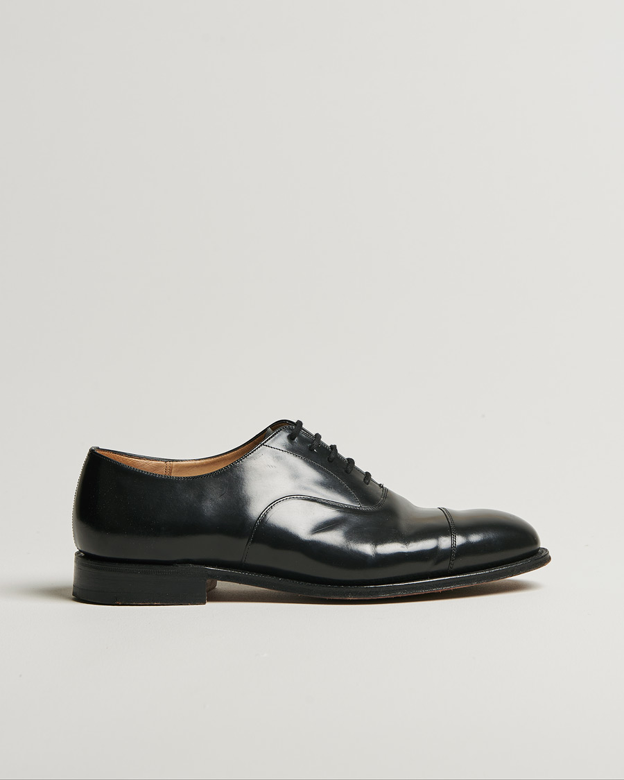 Hombres | Church's Consul Calf Leather Oxford Black | Pre-owned | Church's Consul Calf Leather Oxford Black