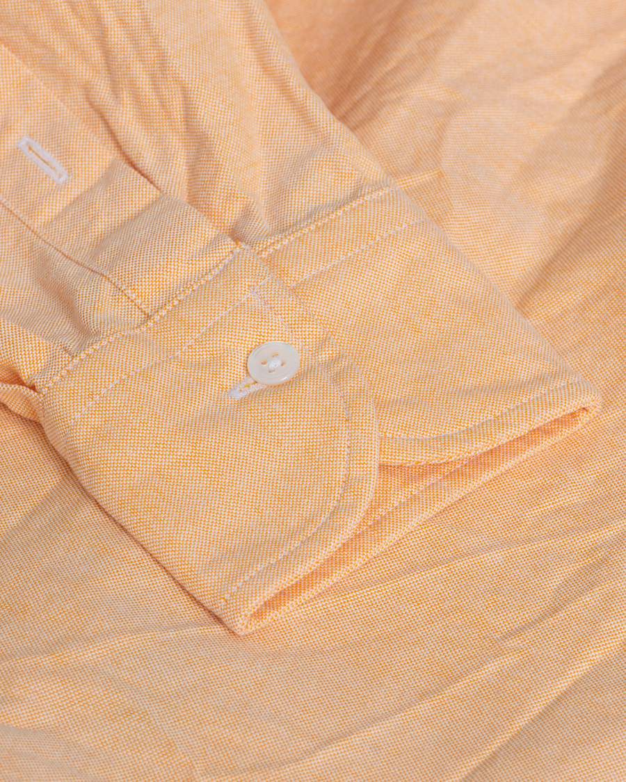 Hombres | Camisas | Pre-owned | Drake's Button Down Oxford Shirt Orange 42 - L