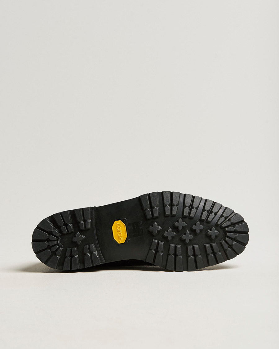 Hombres | Pre-owned Zapatos cosidos a mano | Pre-owned | Crockett & Jones Pembroke Derbys Scotch Grain Vibram Black Calf UK6,5 - EU40,5