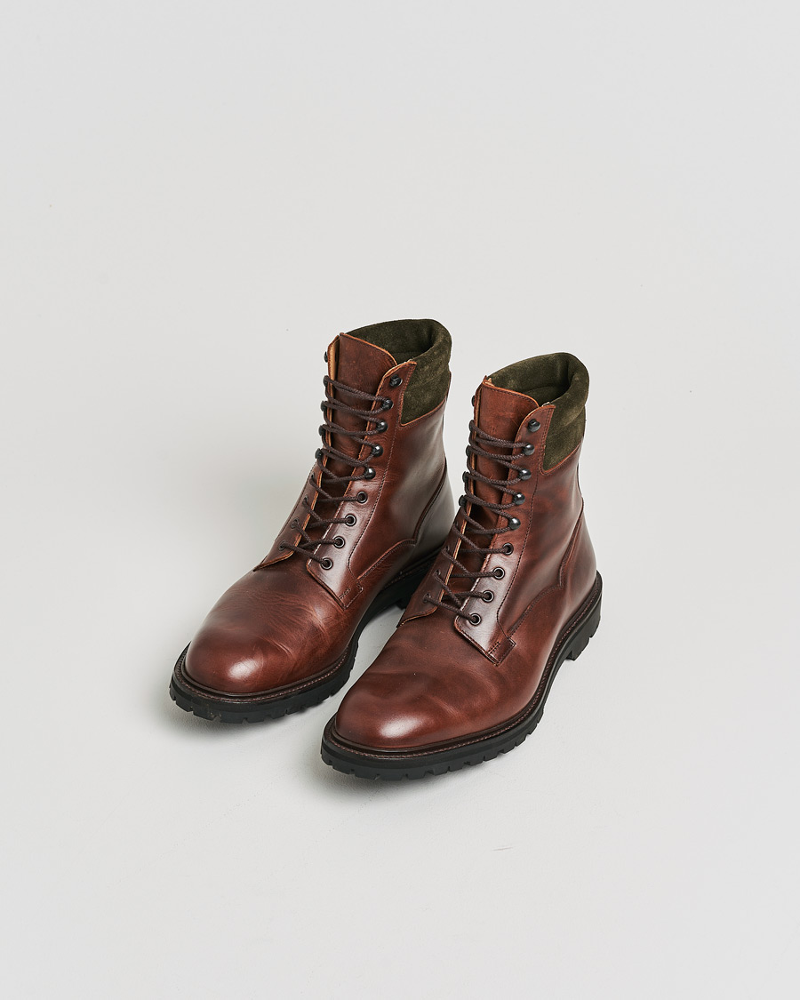 Hombres | Pre-owned Zapatos | Pre-owned | Crockett & Jones Ross Boot Vibram Sole Chocolate Hurricane Hide UK10 - EU44,5