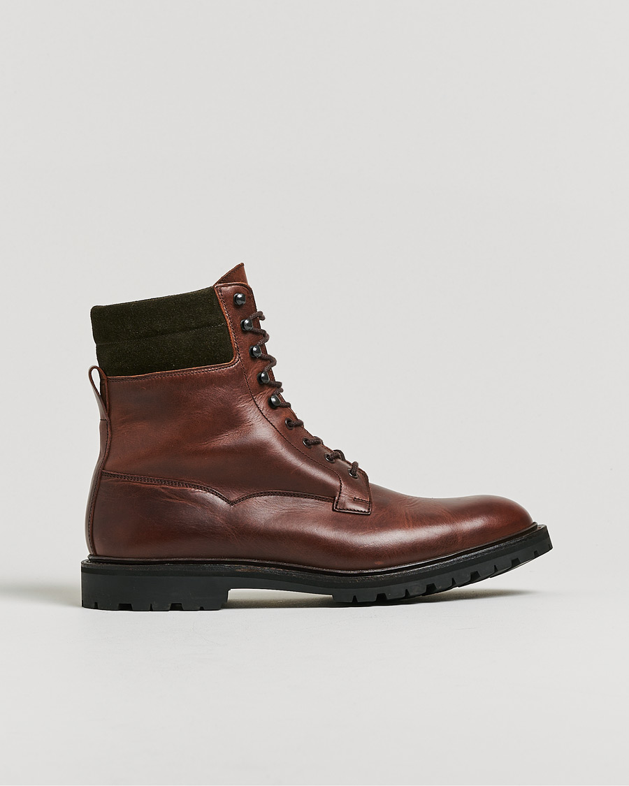 Hombres | Pre-owned Zapatos | Pre-owned | Crockett & Jones Ross Boot Vibram Sole Chocolate Hurricane Hide UK10 - EU44,5