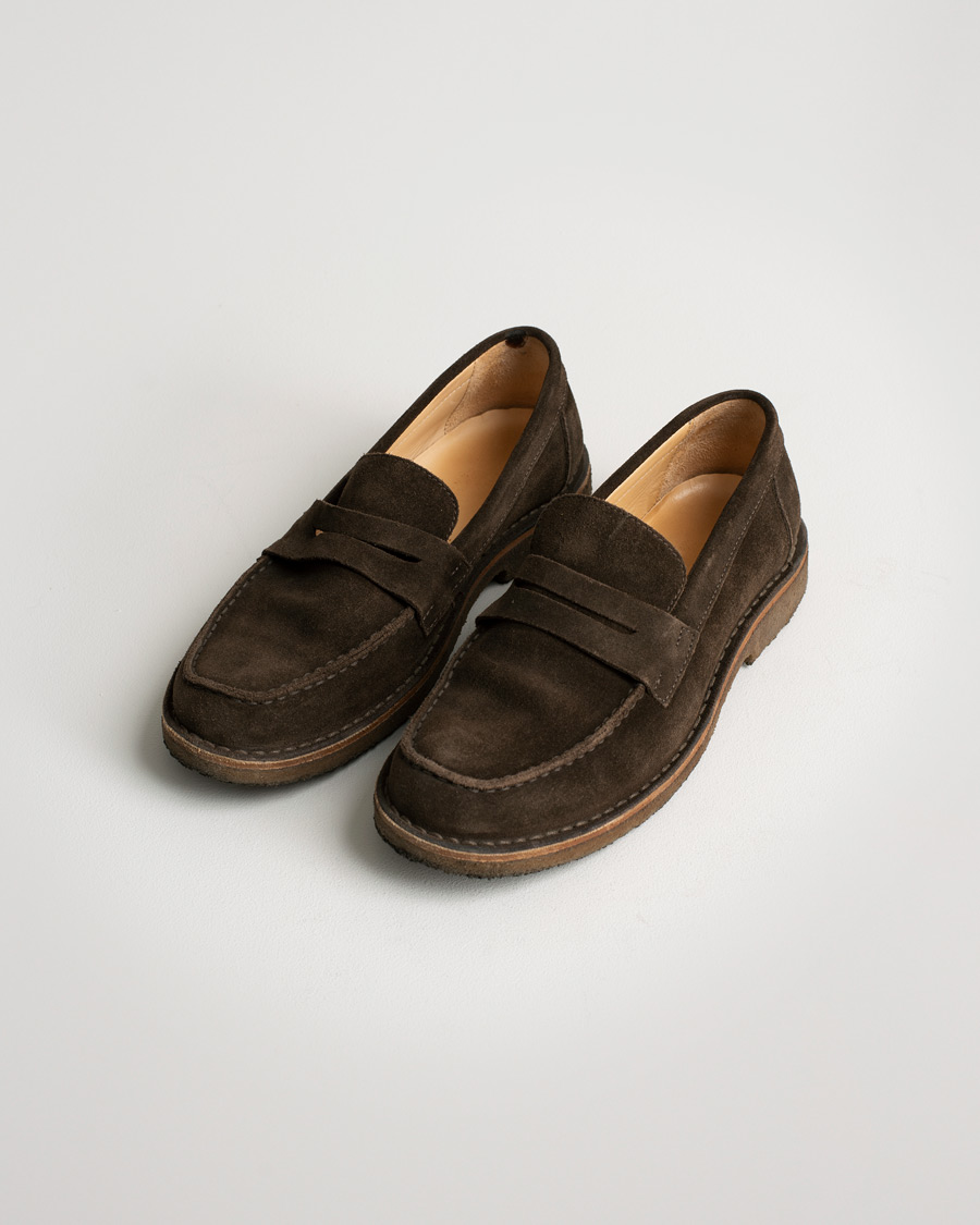 Hombres | Astorflex Mokaflex Loafer Dark Brown Suede | Pre-owned | Astorflex Mokaflex Loafer Dark Brown Suede