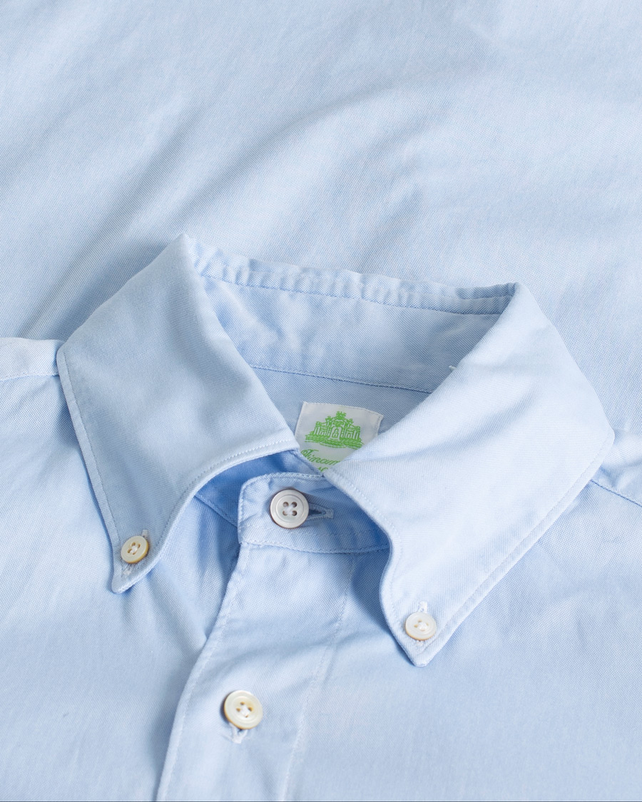 Hombres | Camisas | Pre-owned | Finamore Napoli Tokyo Slim Fit Oxford Shirt Light Blue