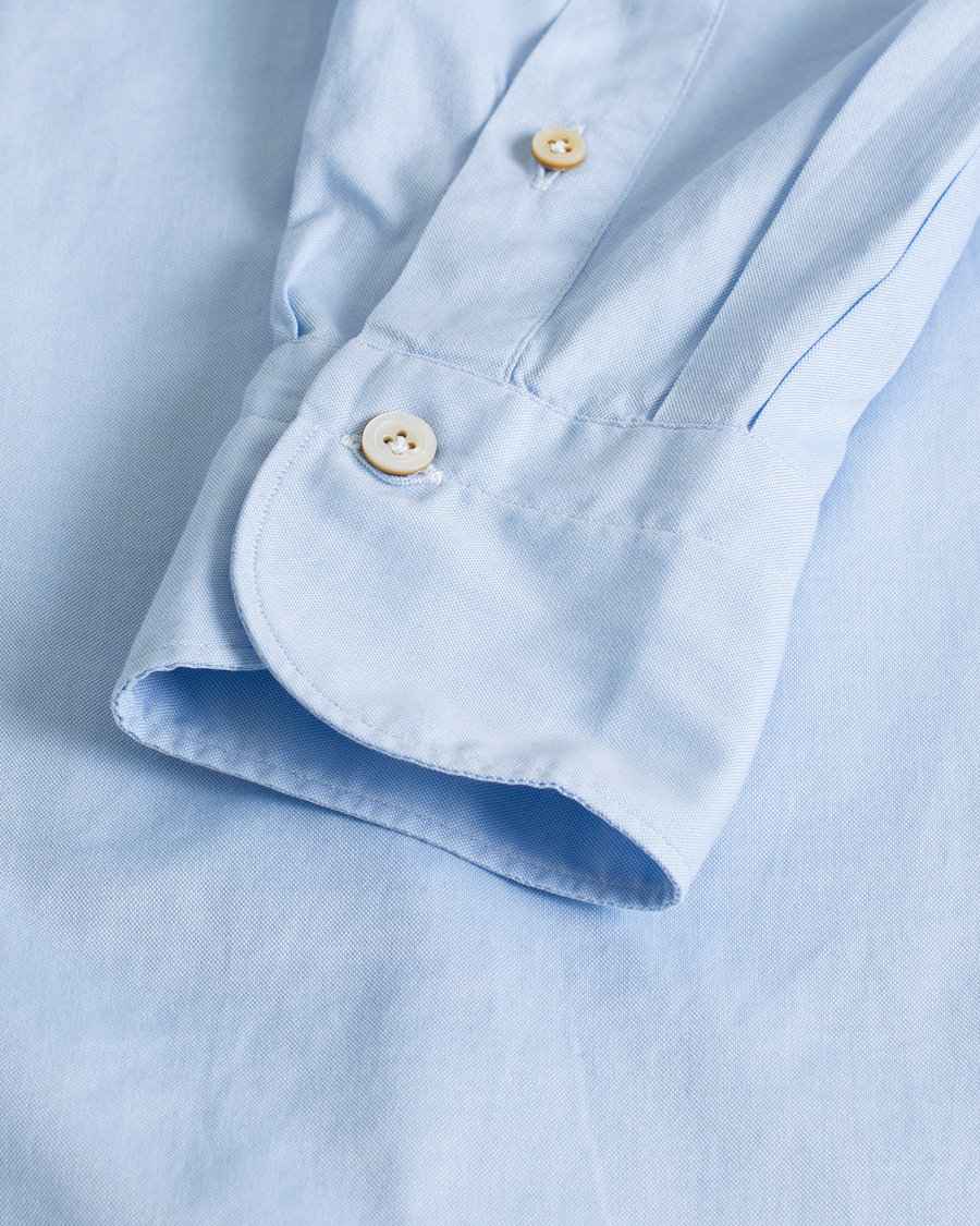 Hombres | Camisas | Pre-owned | Finamore Napoli Tokyo Slim Fit Oxford Shirt Light Blue