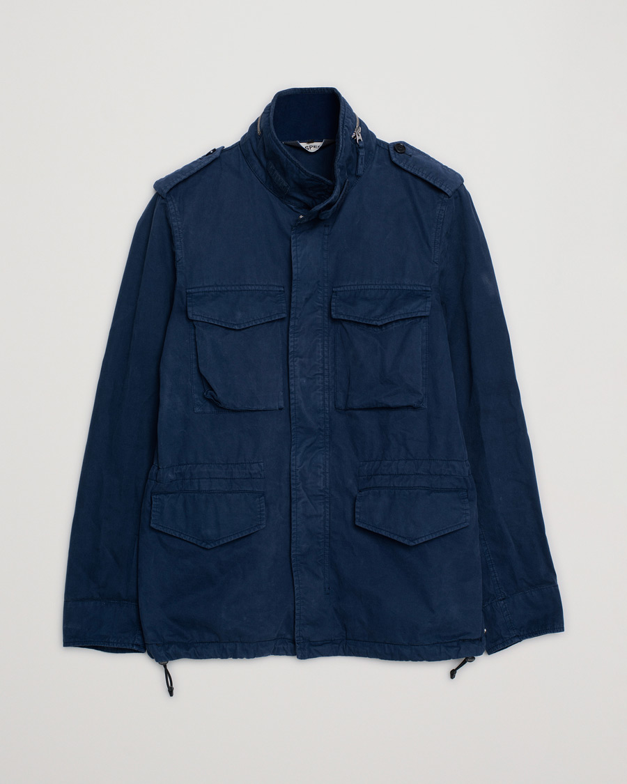 Hombres | Abrigos y chaquetas | Pre-owned | Aspesi Cotton Field Jacket Navy S
