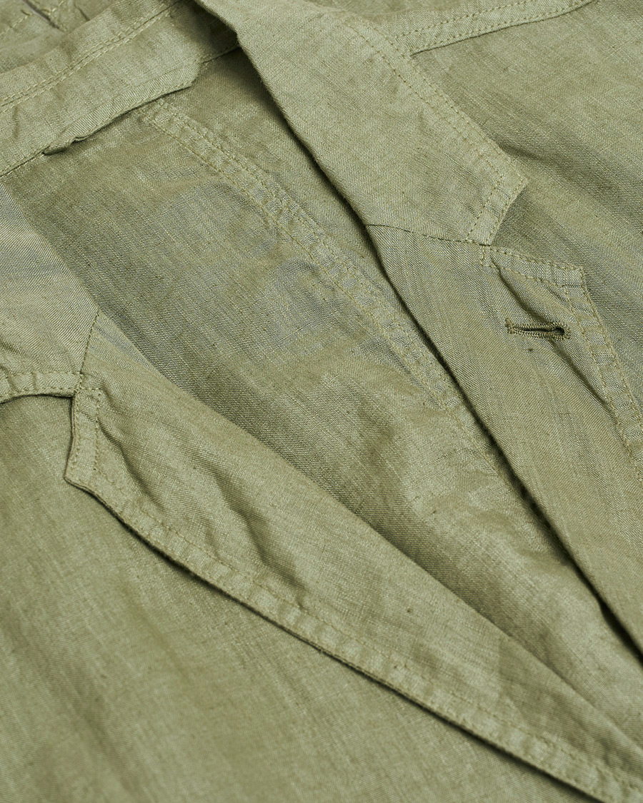 Hombres | Blazers | Pre-owned | Aspesi Samuraki Linen Blazer Military