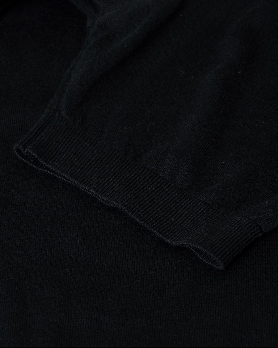 Hombres | Polos | Pre-owned | John Smedley Adrian Slim Fit Sea Island Polo Black