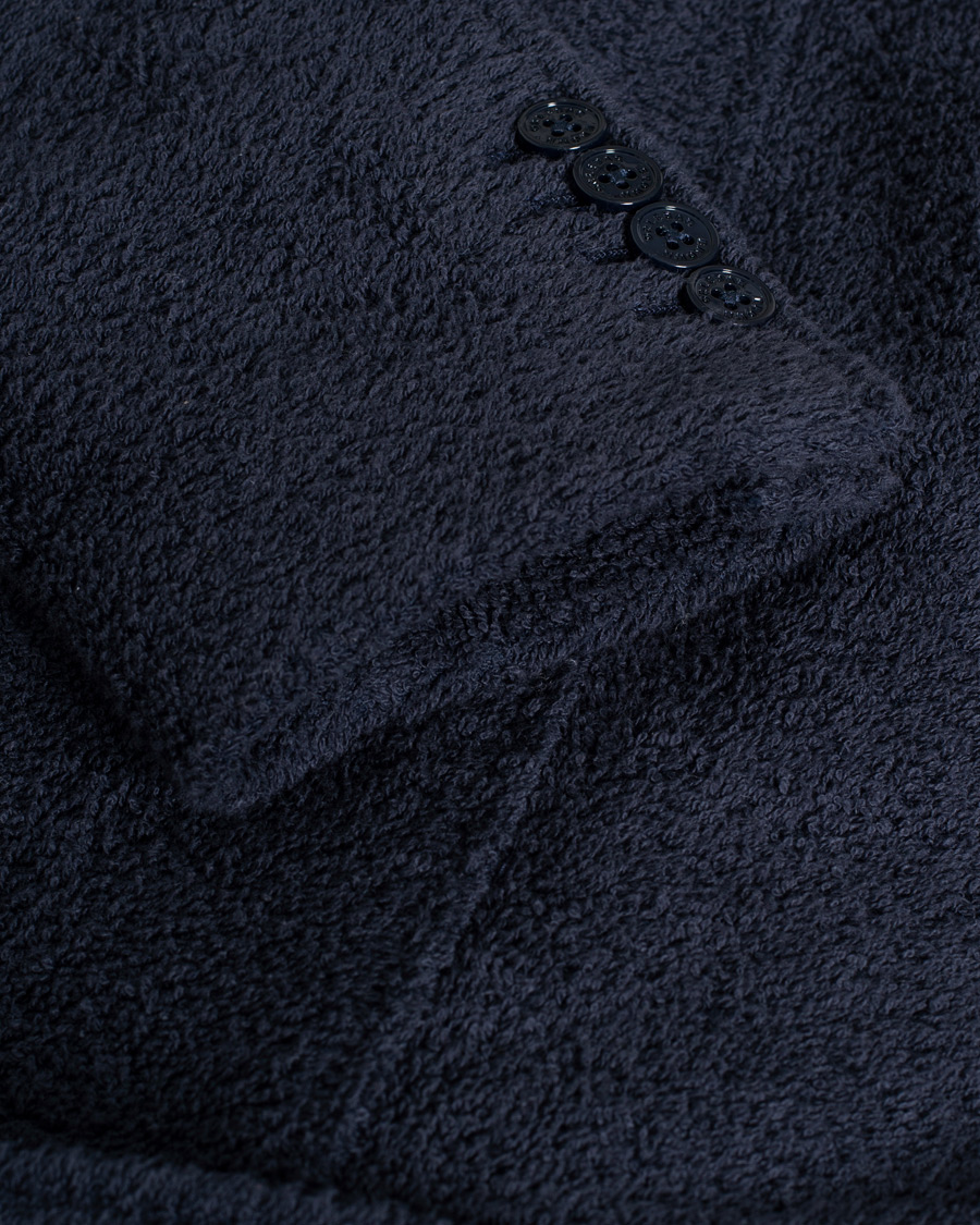 Hombres | Jerséis y prendas de punto | Pre-owned | Orlebar Brown Darvill Cotton Terry Cardigan Ink