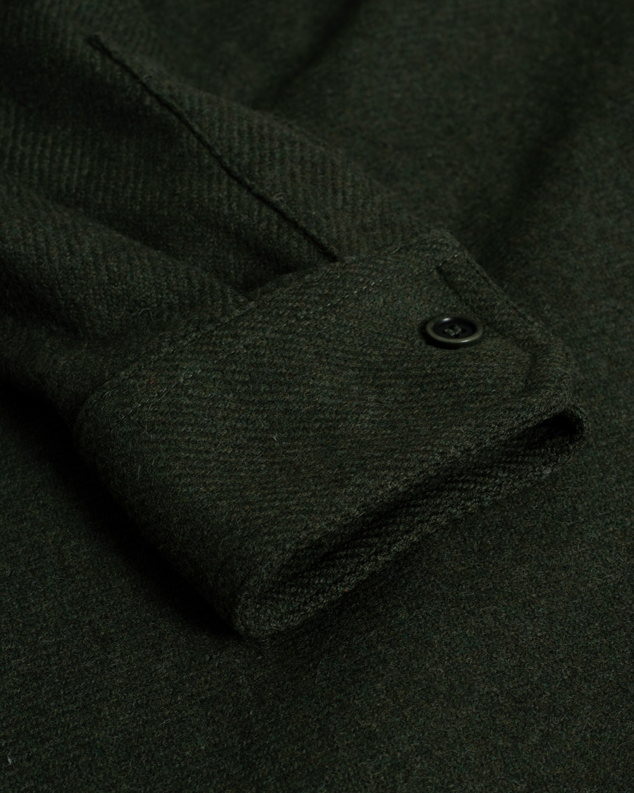 Hombres | Camisas | Pre-owned | A.P.C. Basile Wool Shirt Jacket Olive